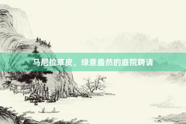 马尼拉草皮，绿意盎然的庭院聘请